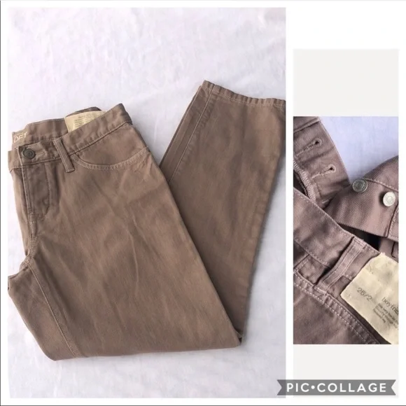 Ann Taylor Women's Boyfriend Jeans in Tan 26/2 - Picture 1 of 9